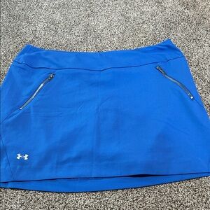 Under Armour Bright Blue Golf Skort with Zip Pockets